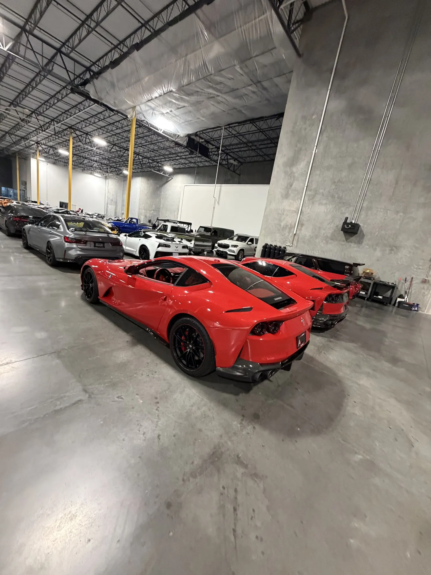 Ferrari 296 warehouse lineup